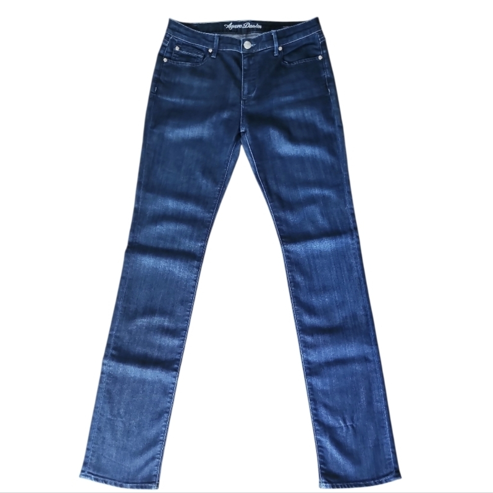 Agave Denim Made In USA Dark Blue Relaxed Straight Leg Jeans Sz 29